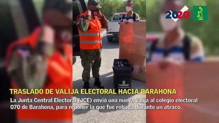 JCE lleva en helicóptero valija electoral que sustituya el robada en Barahona