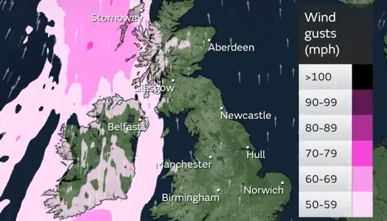 Map shows strong winds and heavy rain - video Dailymotion