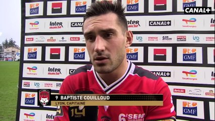 Un manque de lucidité en fin de match coûte la défaite au LOU selon Baptiste Couilloud