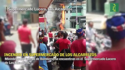 Incendio en Supermercado Lucero de Los Alcarrizos