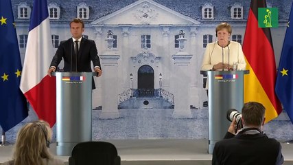 Merkel y Macron piden un acuerdo para reactivar la UE en julio