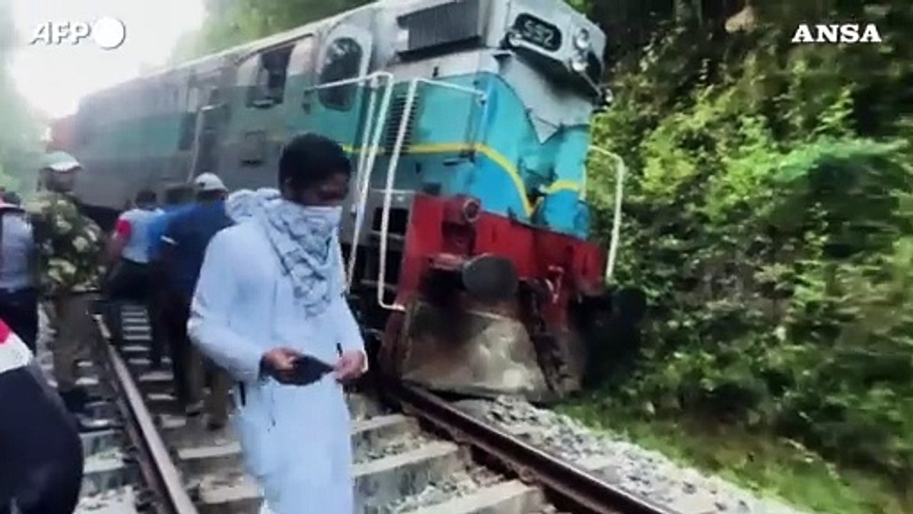 Treno deraglia in Sri Lanka dopo aver investito e ucciso degli elefanti