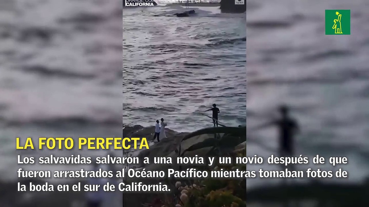 Novios fueron arrastrados por la corriente del Océano Pacífico mientras se tomaban fotos