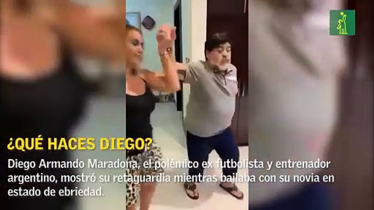 ¿Qué haces Diego? El vídeo viral en que Maradona baila y muestra sus nalgas