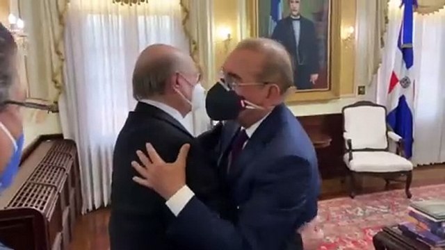 Visita de Hipólito Mejía al Palacio Nacional