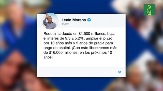 Ecuador acuerda con acreedores renegociación de USD 17.400 millones de deuda