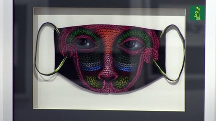 Artistas iraníes instan a la gente mediante el arte al uso de las mascarillas