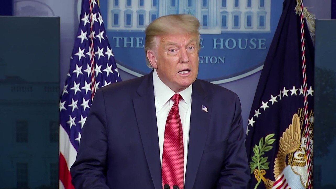 Trump interrumpe rueda de prensa tras “tiroteo” fuera de la Casa Blanca