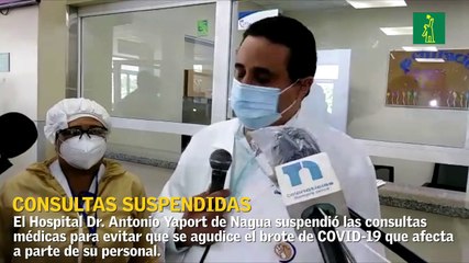 Suspenden consultas en el hospital Dr. Antonio Yaport de Nagua por brote de COVID-19