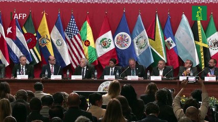 Asamblea de la OEA abre en Lima con mensaje de presidente de Ucrania