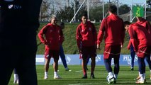 Luis Suárez se entrena por primera vez junto a la plantilla de Nacional