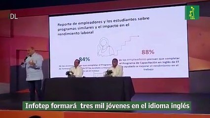 Infotep formará  tres mil jóvenes en el idioma inglés