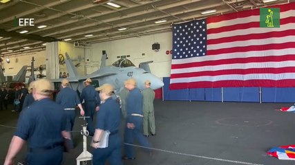 El portaaviones estadounidense llega a Corea del Sur para realizar maniobras