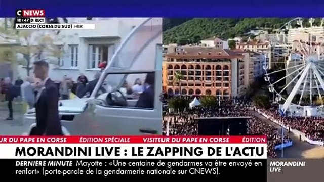 En chanson, la visite du Pape François en Corse, sa dernière visite en France