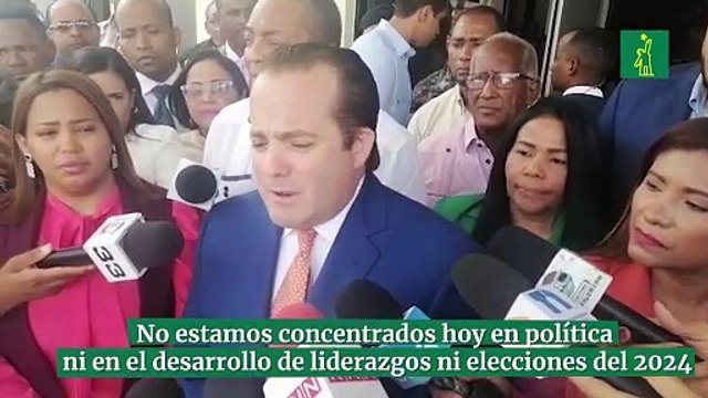 Paliza: No estamos concentrados hoy en política ni en el desarrollo de liderazgos ni pensando en las elecciones del 2024