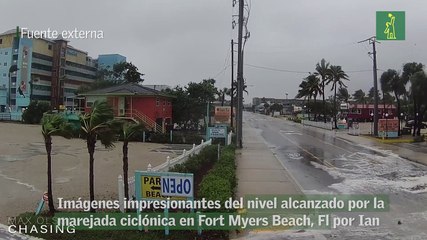 Imágenes impresionantes del nivel alcanzado por la marejada ciclónica en Fort Myers Beach, Fl por Ian