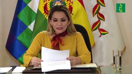 Jeanine Añez, la presidenta interina de Bolivia, padece la COVID-19