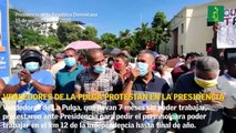 Vendedores de la Pulga protestan frente Presidencia para que les permitan trabajar en el km 12 de la Independencia