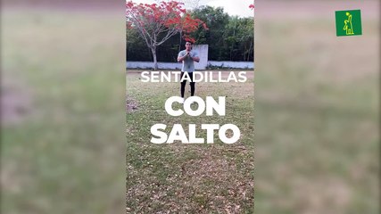 Ejercicio de sentadillas con salto