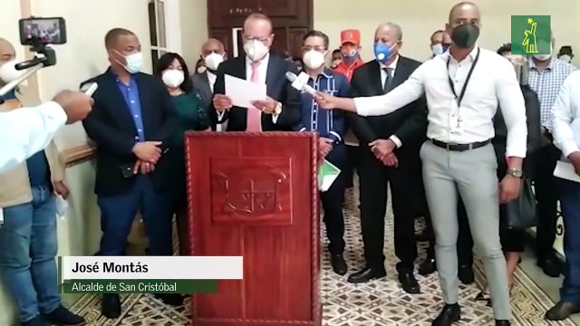 Alcalde de San Cristóbal informa medidas para COVID-19 en bancos y comercios