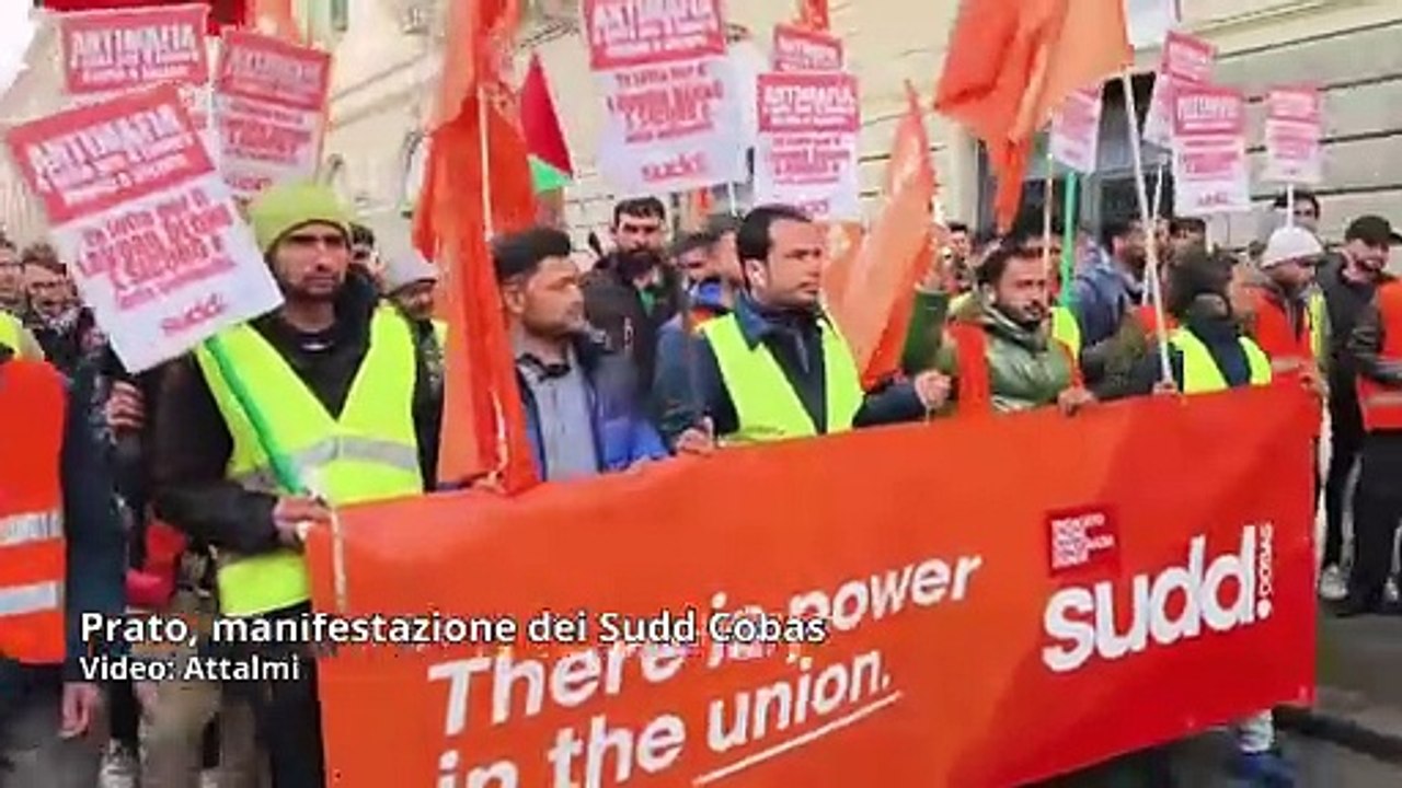 Prato, Sudd Cobas in corteo per "un lavoro pi? sicuro"