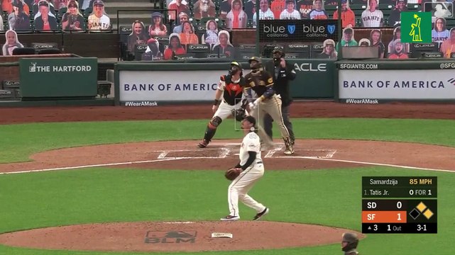 El jonrón de tres carreras de Tatis Jr.