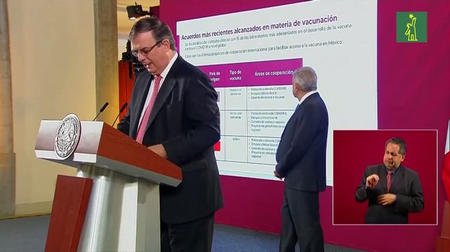 México acuerda ensayos clínicos con tres laboratorios para vacuna contra COVID-19