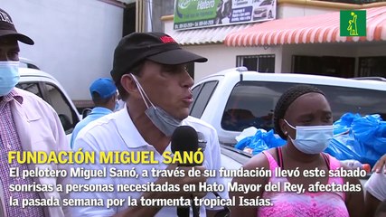 Fundación de Miguel Sanó lleva raciones alimenticias a barrios de Hato Mayor