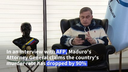 Venezuela's murder rate dropped 90% in six years, says Attorney General
