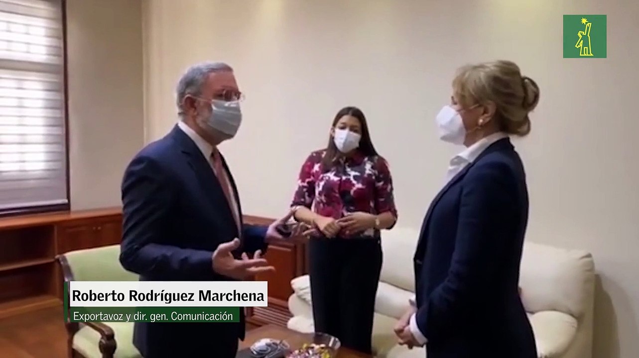 Marchena recibe a la nueva vocera de la Presidencia, Milagros Germán