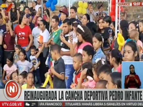Guárico | Reinaugurada cancha deportiva Pedro Infante para el disfrute y la recreación de jóvenes
