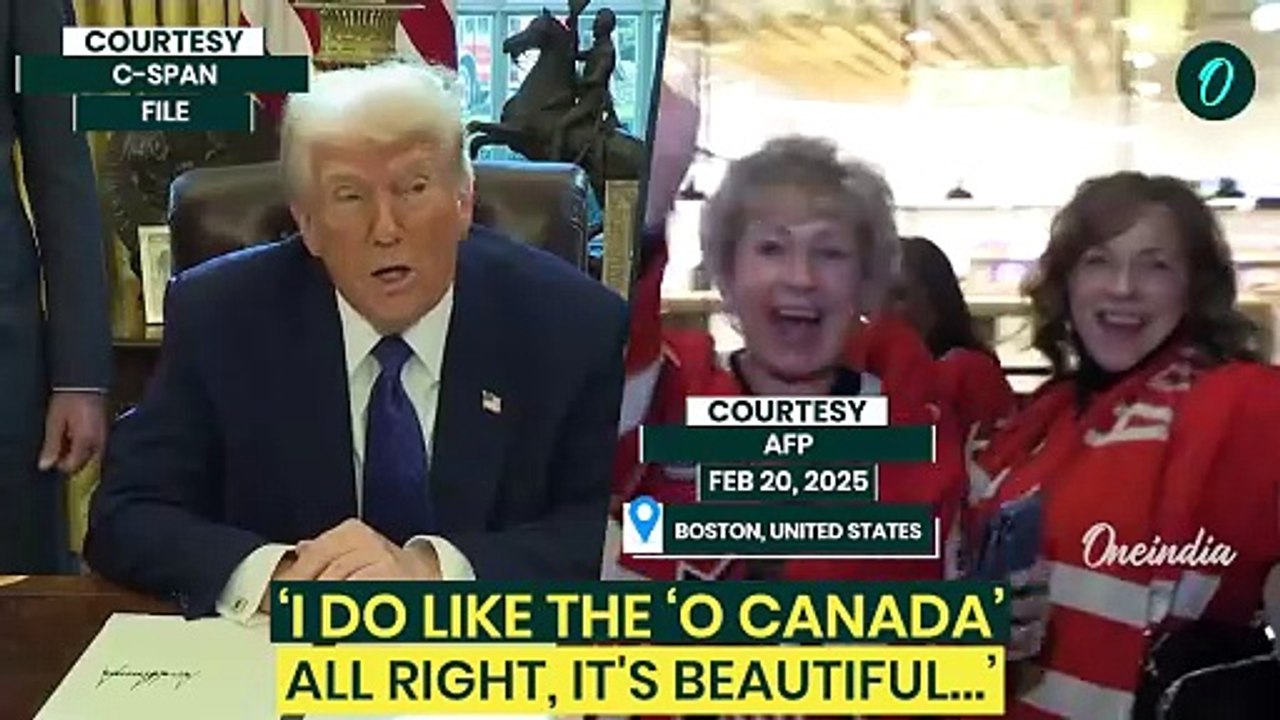 Trump Takes Jab at Canada Over Becoming 51st State, Jokes It Can Keep 'O Canada' as National Anthem