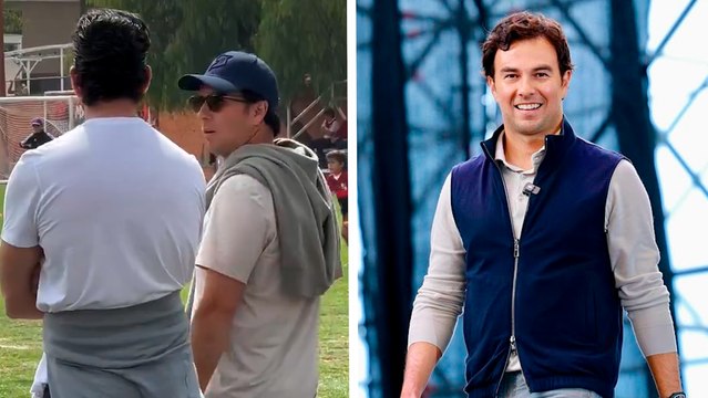 Checo Pérez ya supera a Red Bull y la F1; es papá 24/7 y así disfruta de los juegos de Chequito