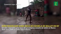 Niño nigeriano gana beca de prestigiosa escuela de ballet en Nueva York tras publicar video bajo la lluvia