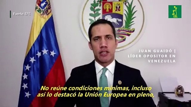 No reúnen condiciones mínimas : Guaidó, sobre elecciones legislativas