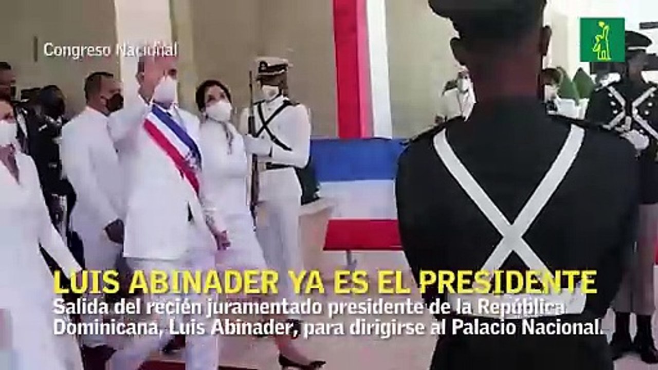 Luis Abinader ya es presidente