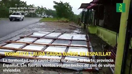 Tormenta Laura causa daños en la provincia Espaillat