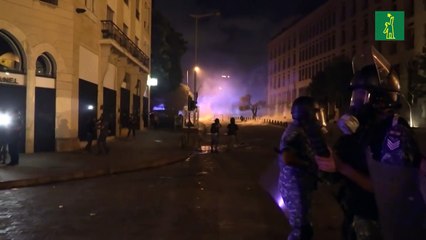 Choques entre policía y manifestantes en Beirut