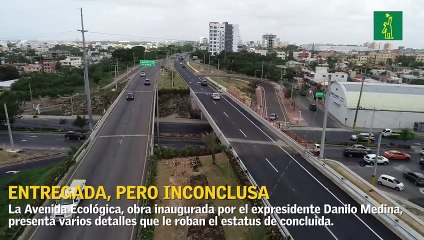Avenida Ecológica fue entregada aunque está inconclusa