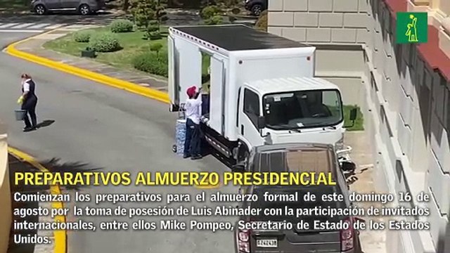 Comienzan los preparativos para el almuerzo formal de este domingo que sostendrá Abinader con sus invitados especiales