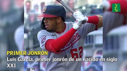 Luis García, primer jonrón de un nacido en siglo XXI
