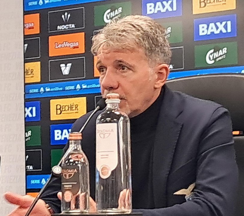 BARONI IN CONFERENZA DOPO VENEZIA-LAZIO