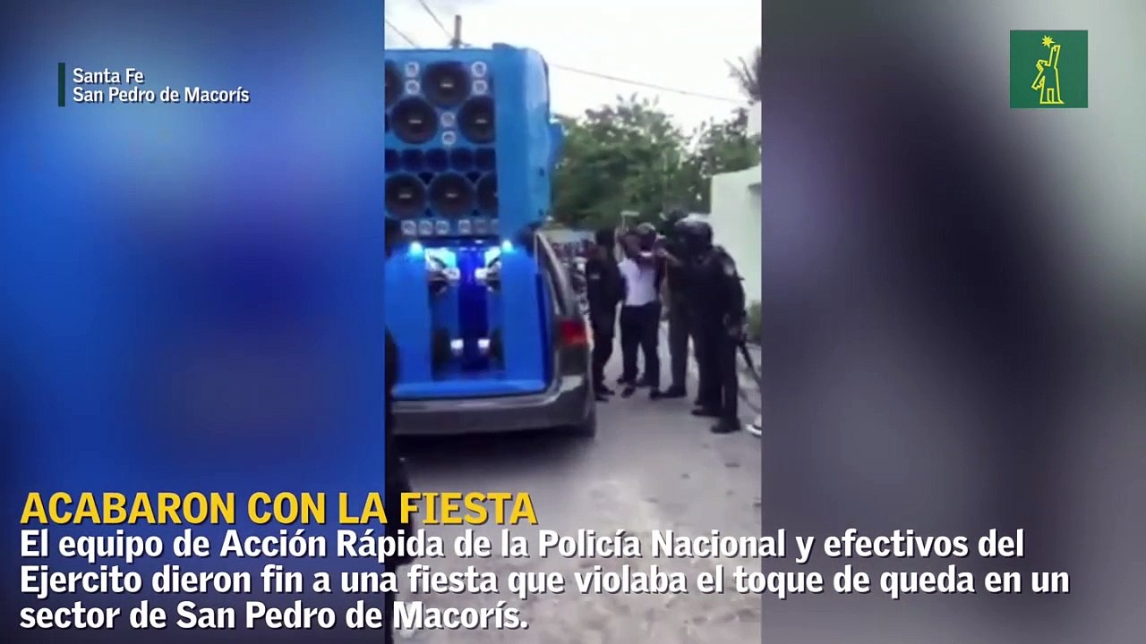 A la fuerza acaban fiesta en San Pedro de Macorís