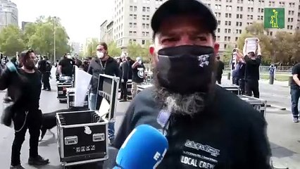 Situación de gremio artístico es "crítica" y técnicos piden ayudas en Chile