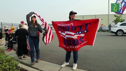 Los incendios se politizan en EEUU con la visita de Trump y críticas de Biden