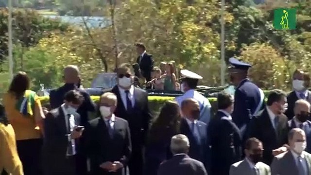 Jair Bolsonaro encabeza un festejo de la Independencia reducido por la pandemia