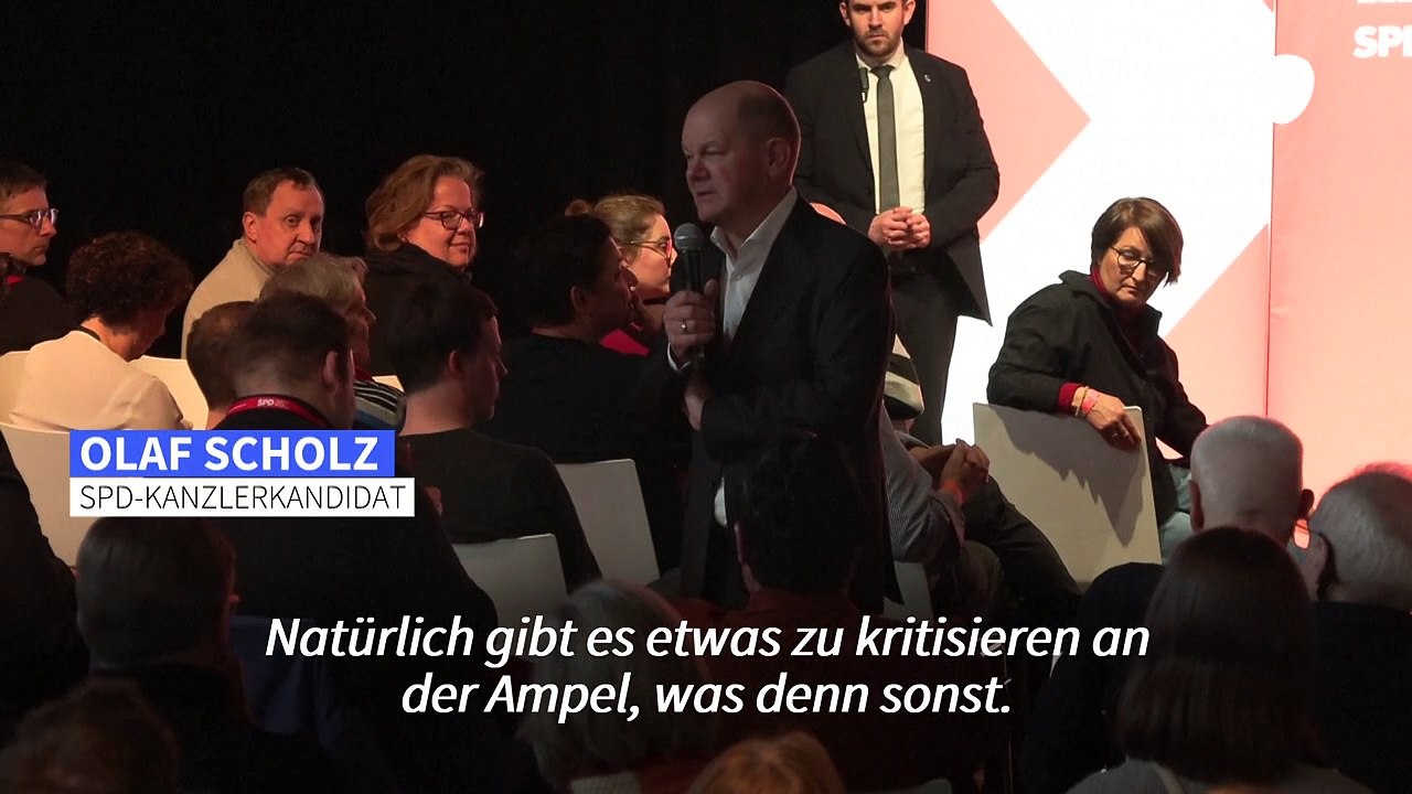 Scholz: 'Natürlich gibt es was zu kritisieren an der Ampel'