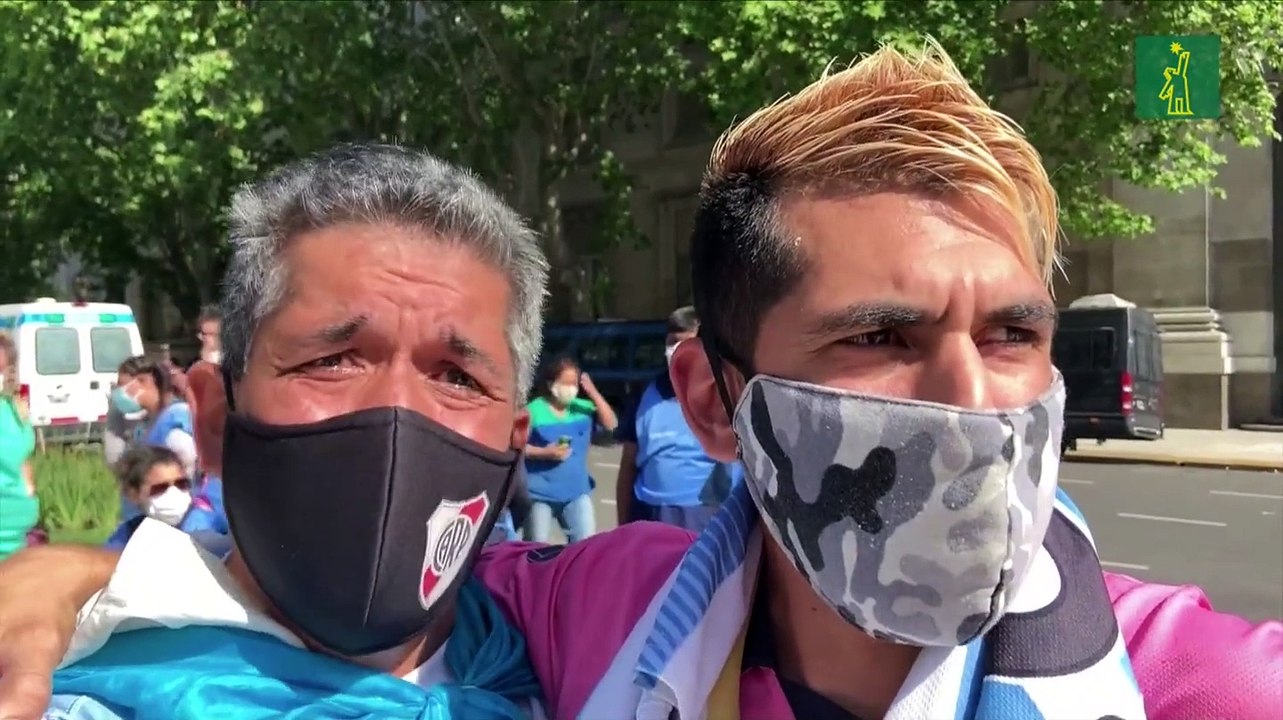 El último adiós a Maradona