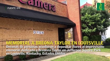 Memorial a Breonna Taylor tras las violentas protestas en Louisville