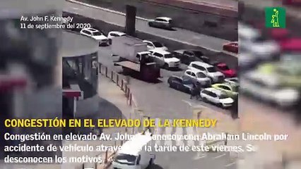 Congestión en el elevado de la Kennedy